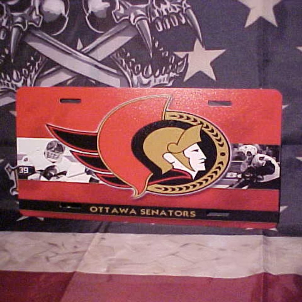 Ottawa Senators NHL License Plate Aluminum NEW